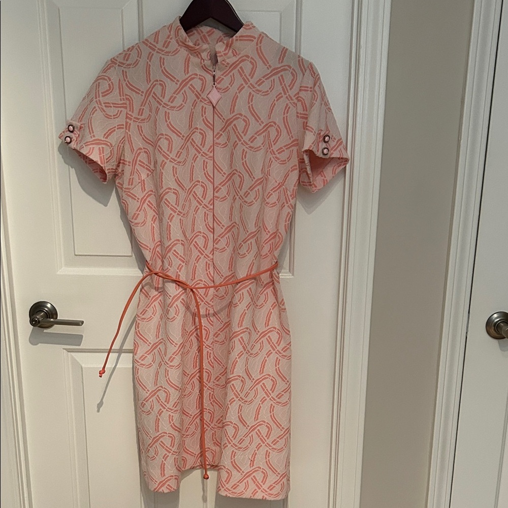 Stylish Pink Patterned Dress